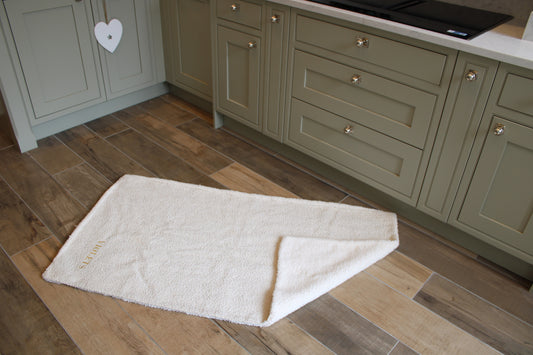 Oatmeal Luxury Bouclé Dog Blanket
