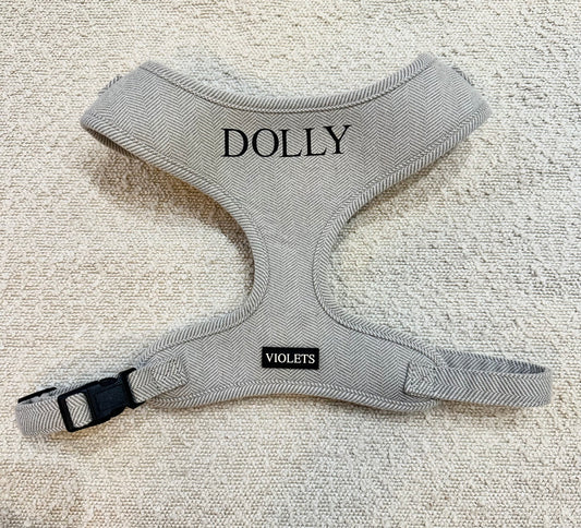Personalised Biscuit Tweed Harness